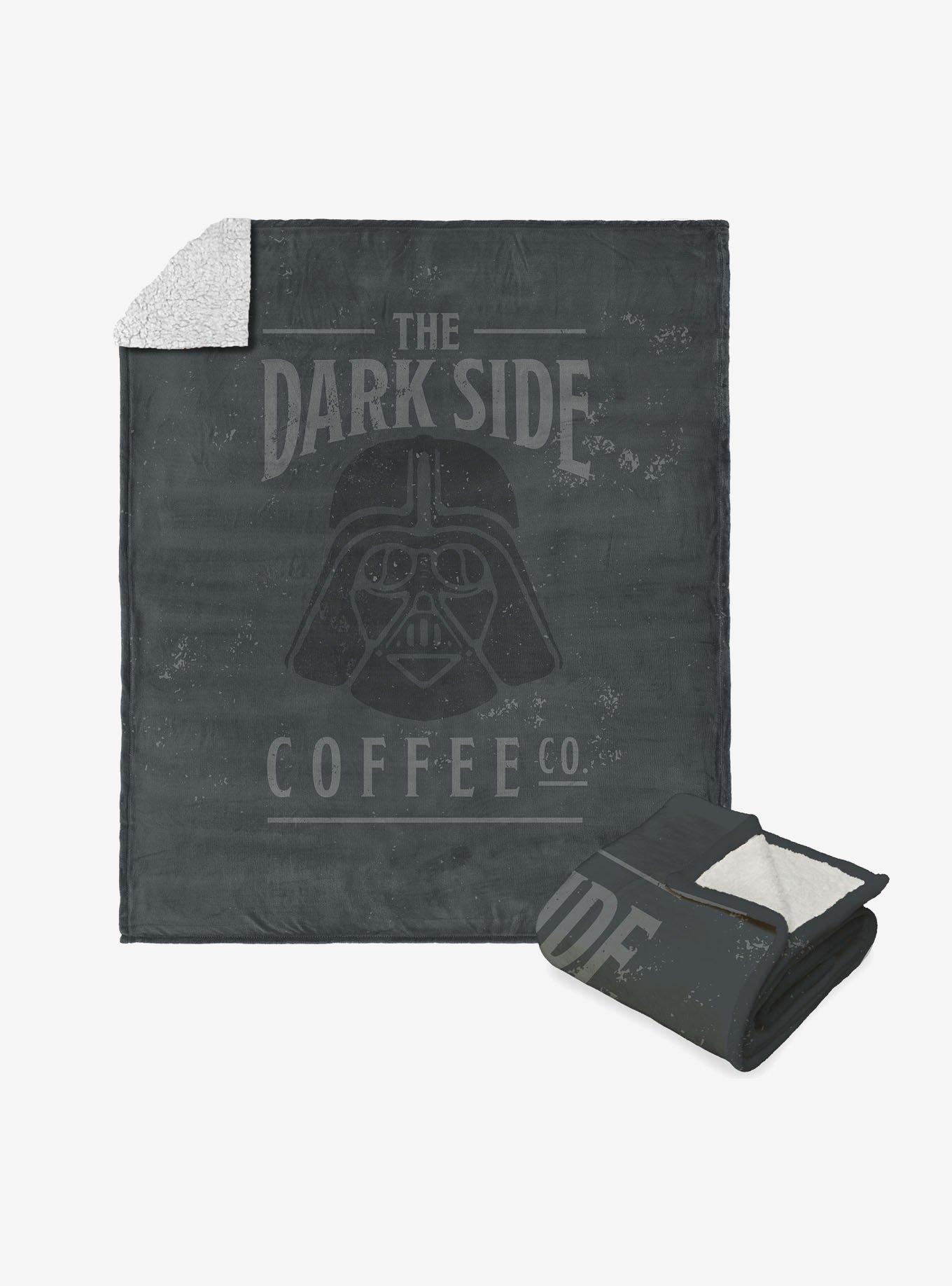 Star Wars Classic Dark Side Coffee Co. Silk Touch Sherpa Throw Blanket, , hi-res