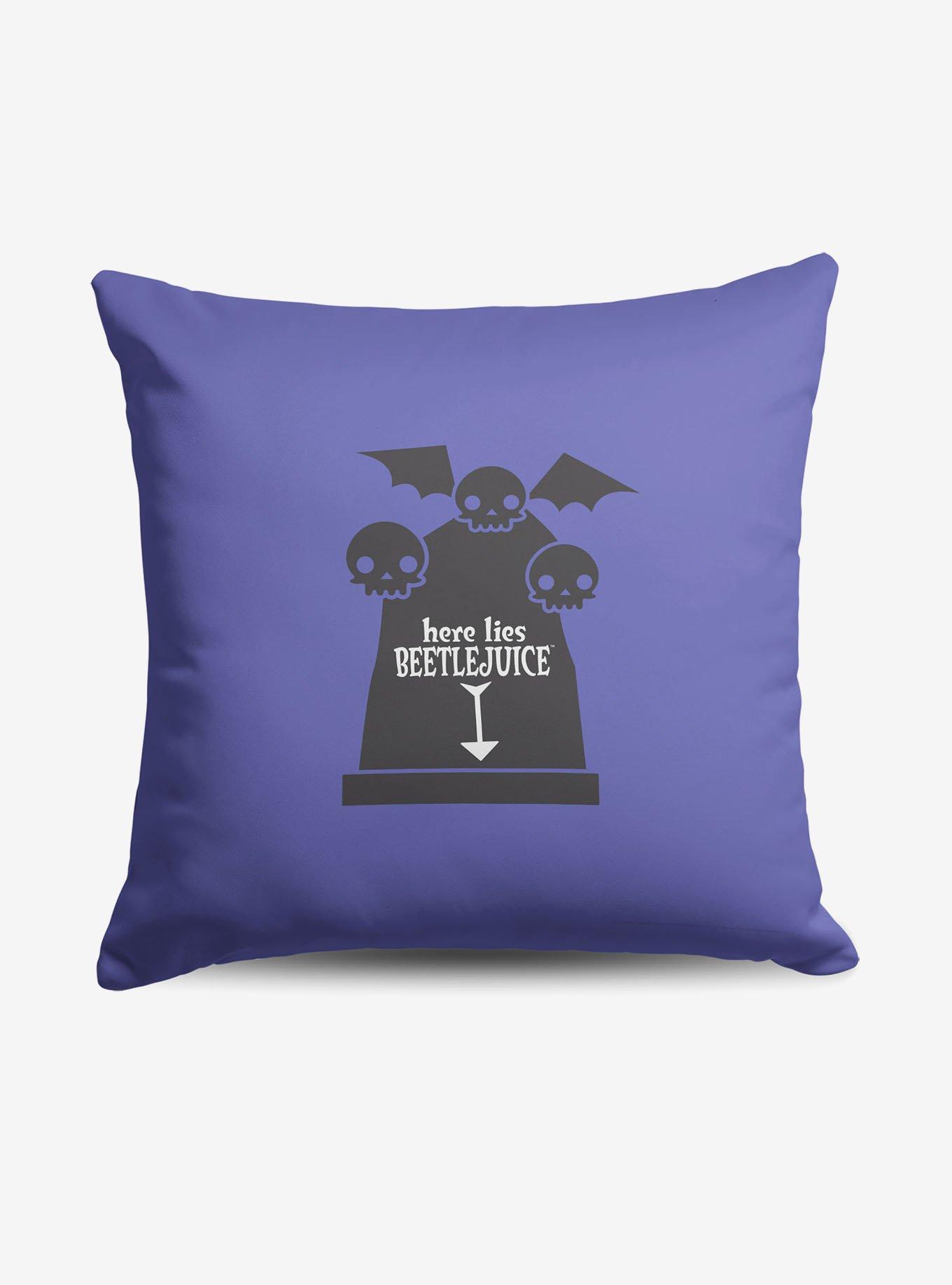 Beetlejuice Here Lies Beetlejuice Throw Pillow, , hi-res