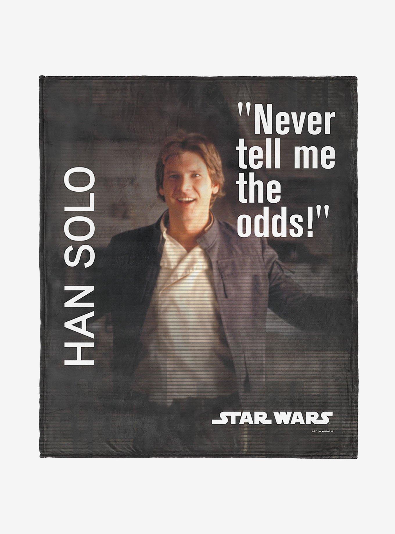 Star Wars Classic Quotes Han Solo 40x50" Silk Touch Throw Blanket, , hi-res