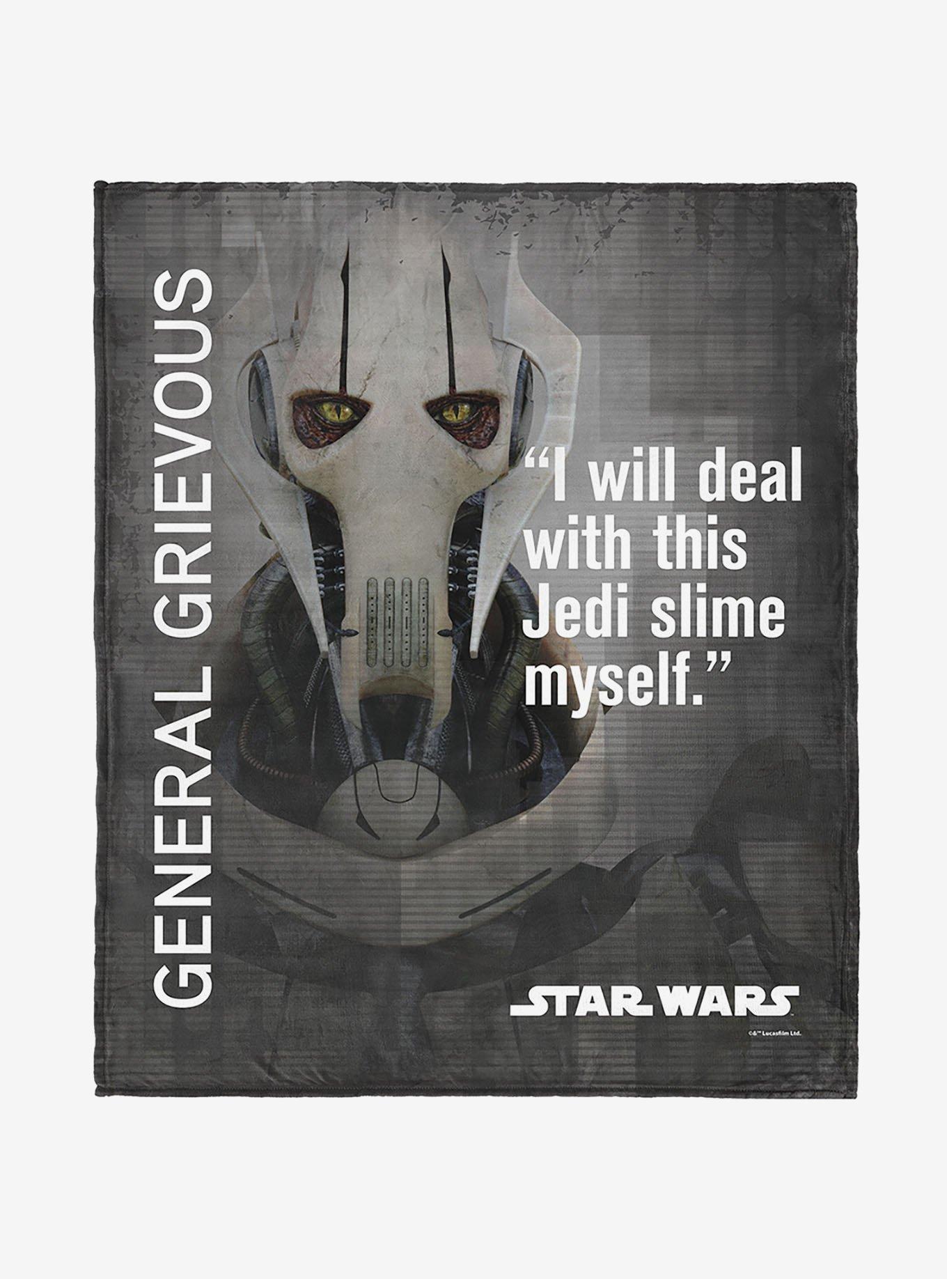 Star Wars Classic Quotes General Grievous 40x50" Silk Touch Throw Blanket, , hi-res