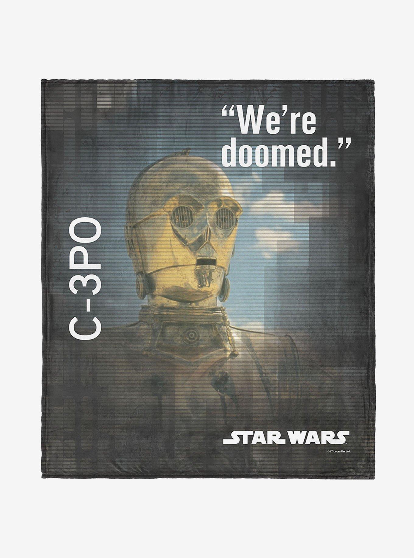 Star Wars Classic Quotes C-3PO 40x50" Silk Touch Throw Blanket, , hi-res