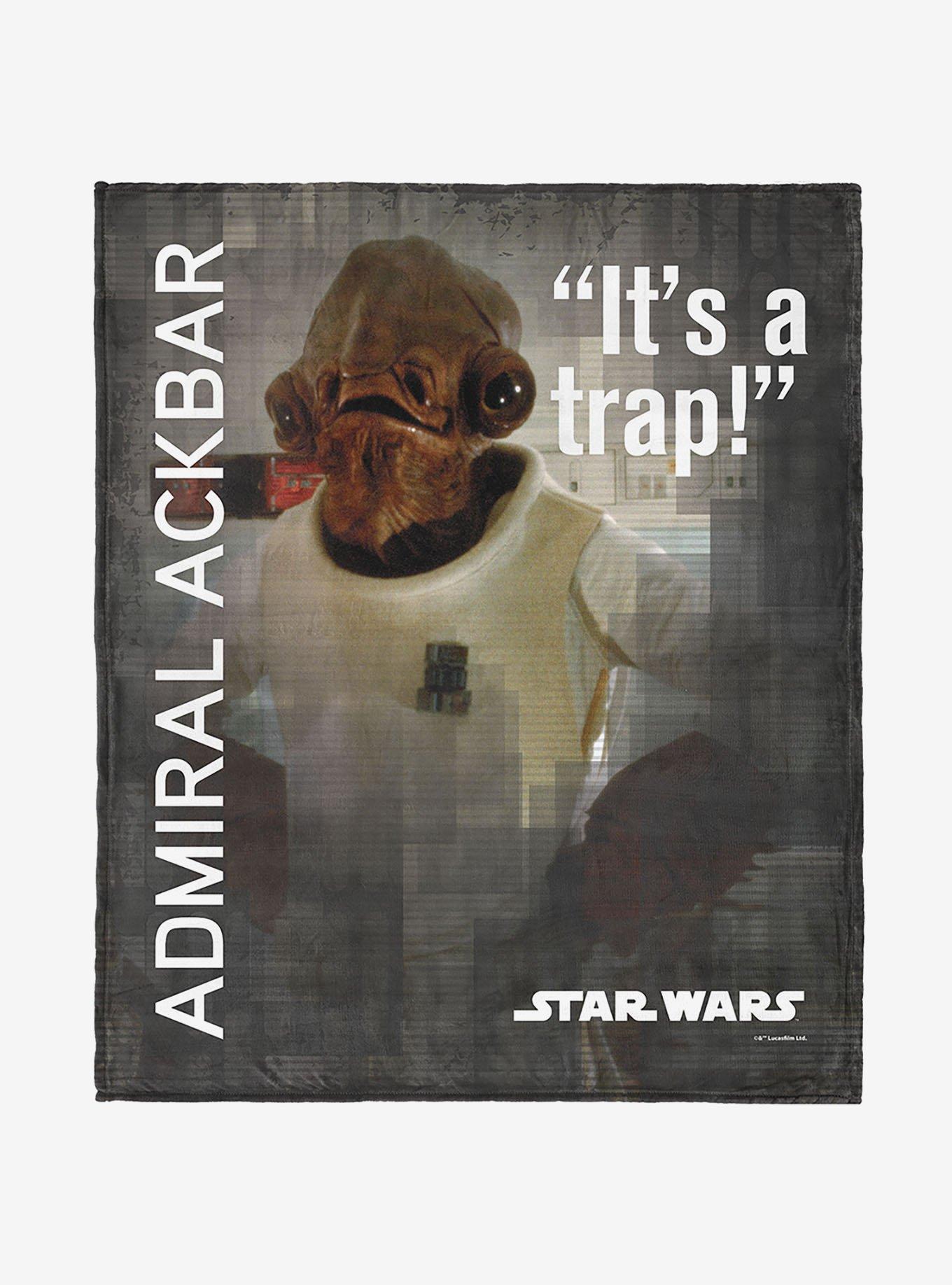 Star Wars Classic Quotes Admiral Ackbar 40x50" Silk Touch Throw Blanket, , hi-res