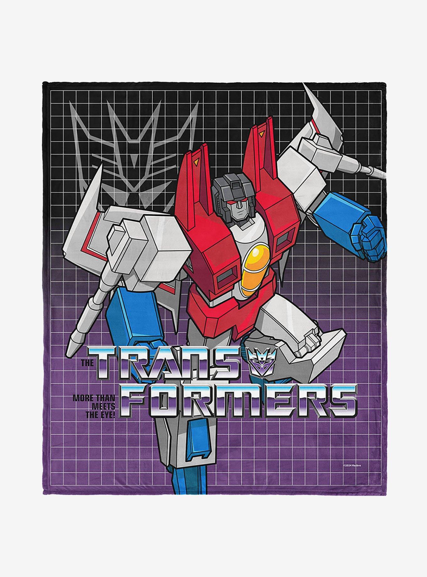 Transformers G1 Grid Starscream 40x50" Silk Touch Throw Blanket, , hi-res