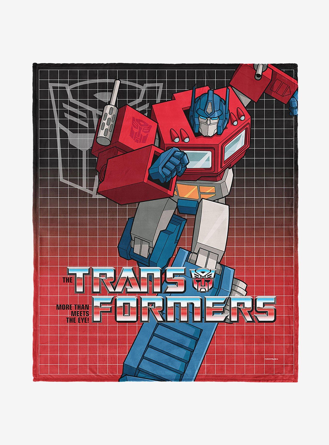 Transformers G1 Grid Optimus Prime 40x50" Silk Touch Throw Blanket, , hi-res