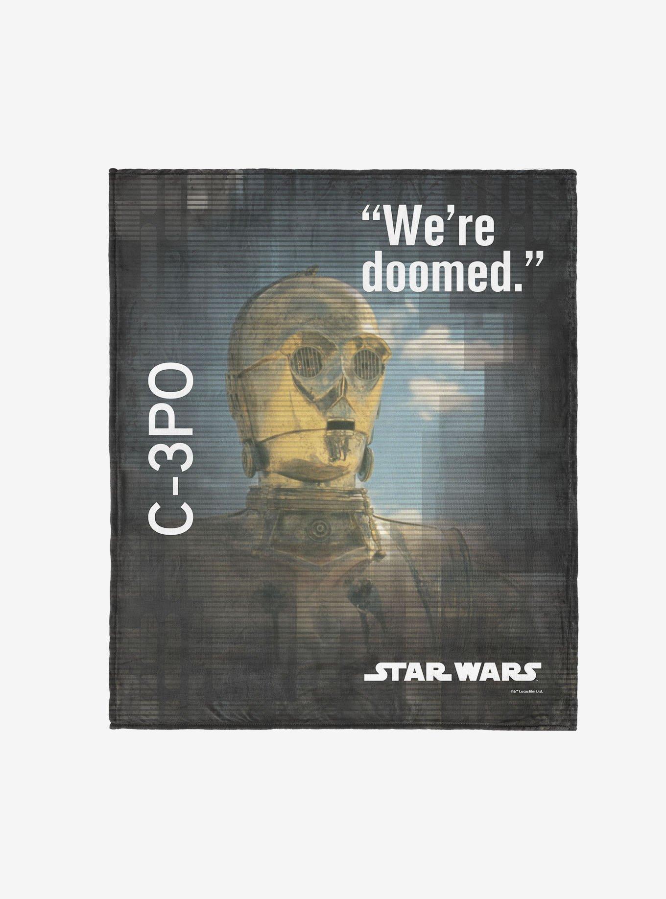 Star Wars Classic Quotes C-3PO 50x60" Silk Touch Throw Blanket, , hi-res