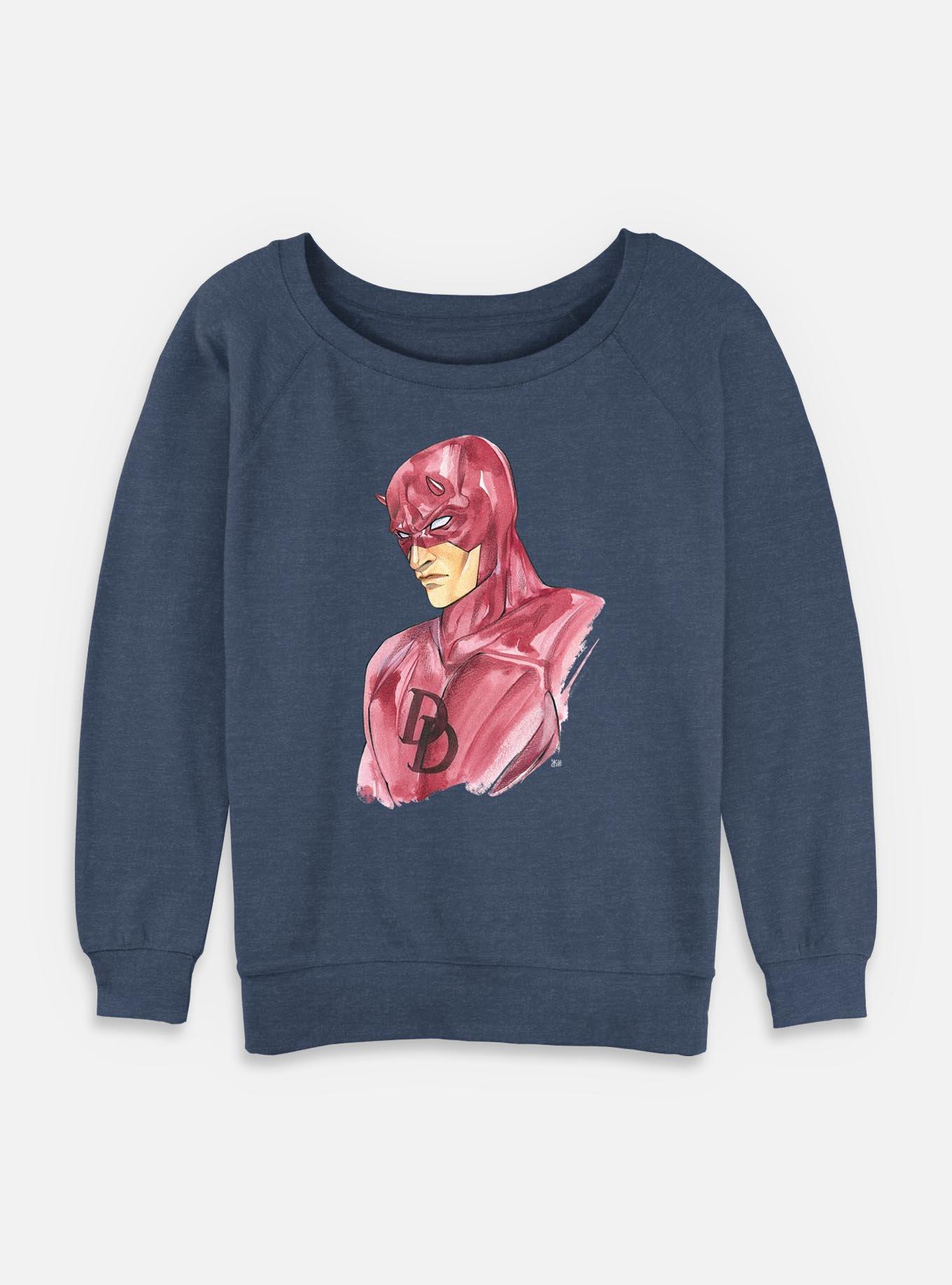 Marvel Daredevil Paint Strokes Womens Slouchy Sweatshirt, , hi-res