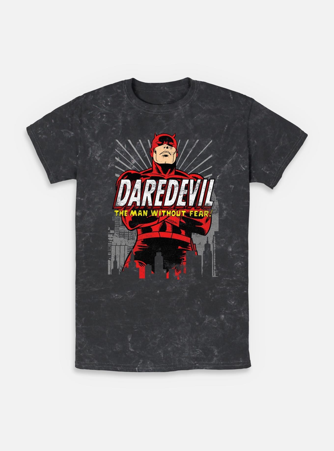 Marvel Daredevil Without Fear Mineral Wash T-Shirt, , hi-res