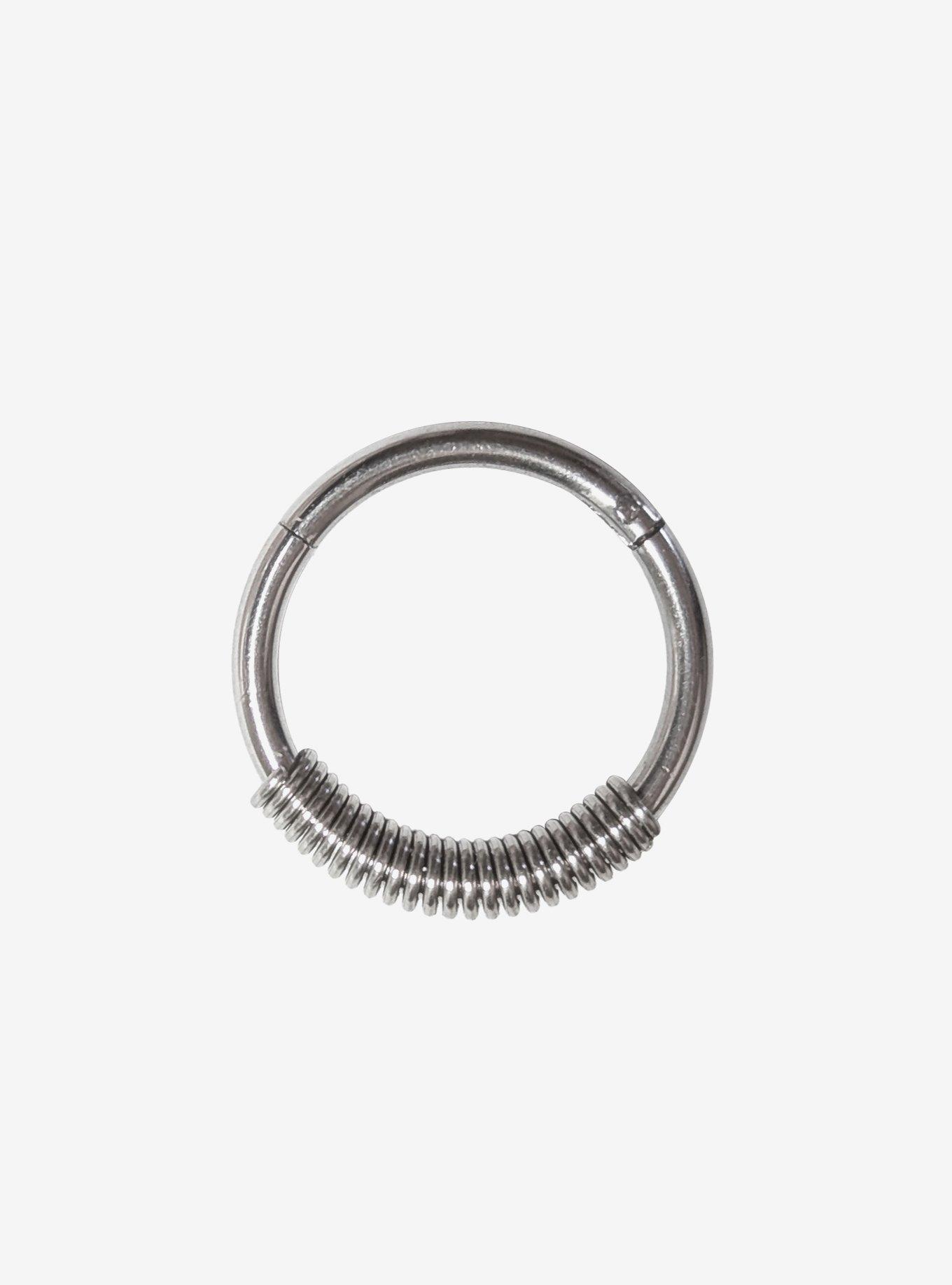 Steel Silver Coil Hinged Clicker, , hi-res