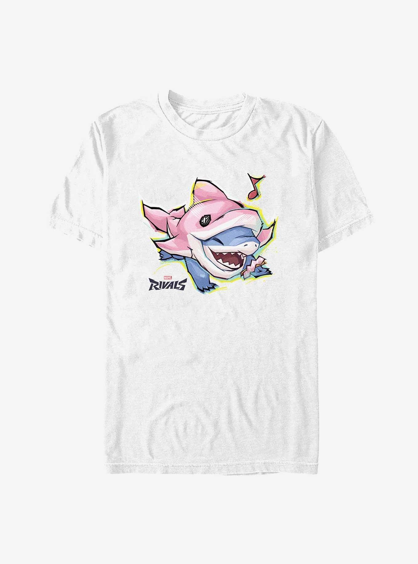 Marvel Rivals Happy Jeff The Land Shark T-Shirt, WHITE, hi-res
