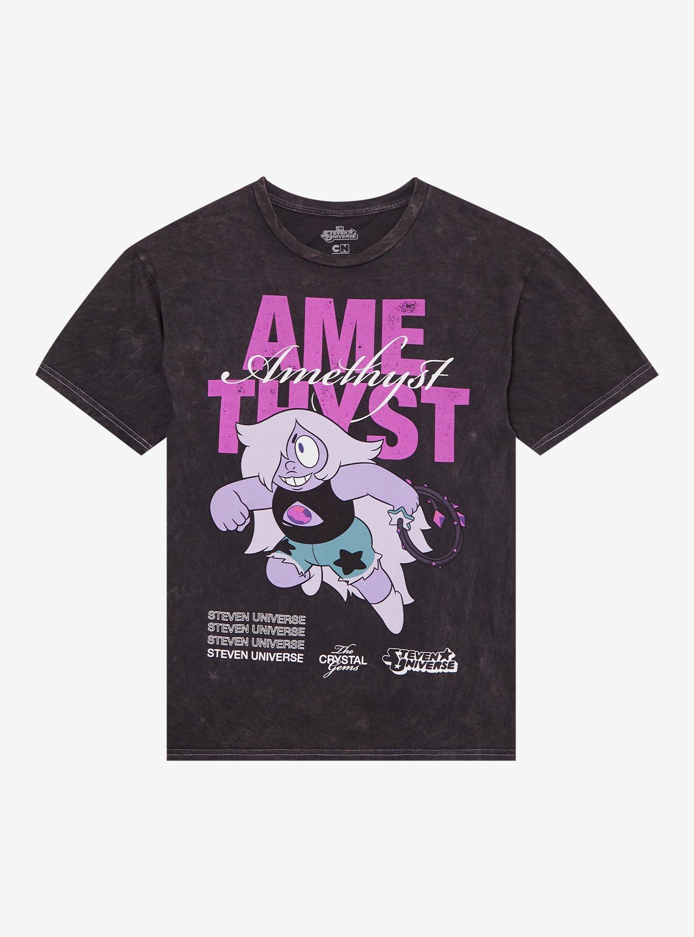 Steven Universe Amethyst Mineral Wash T-Shirt, , hi-res