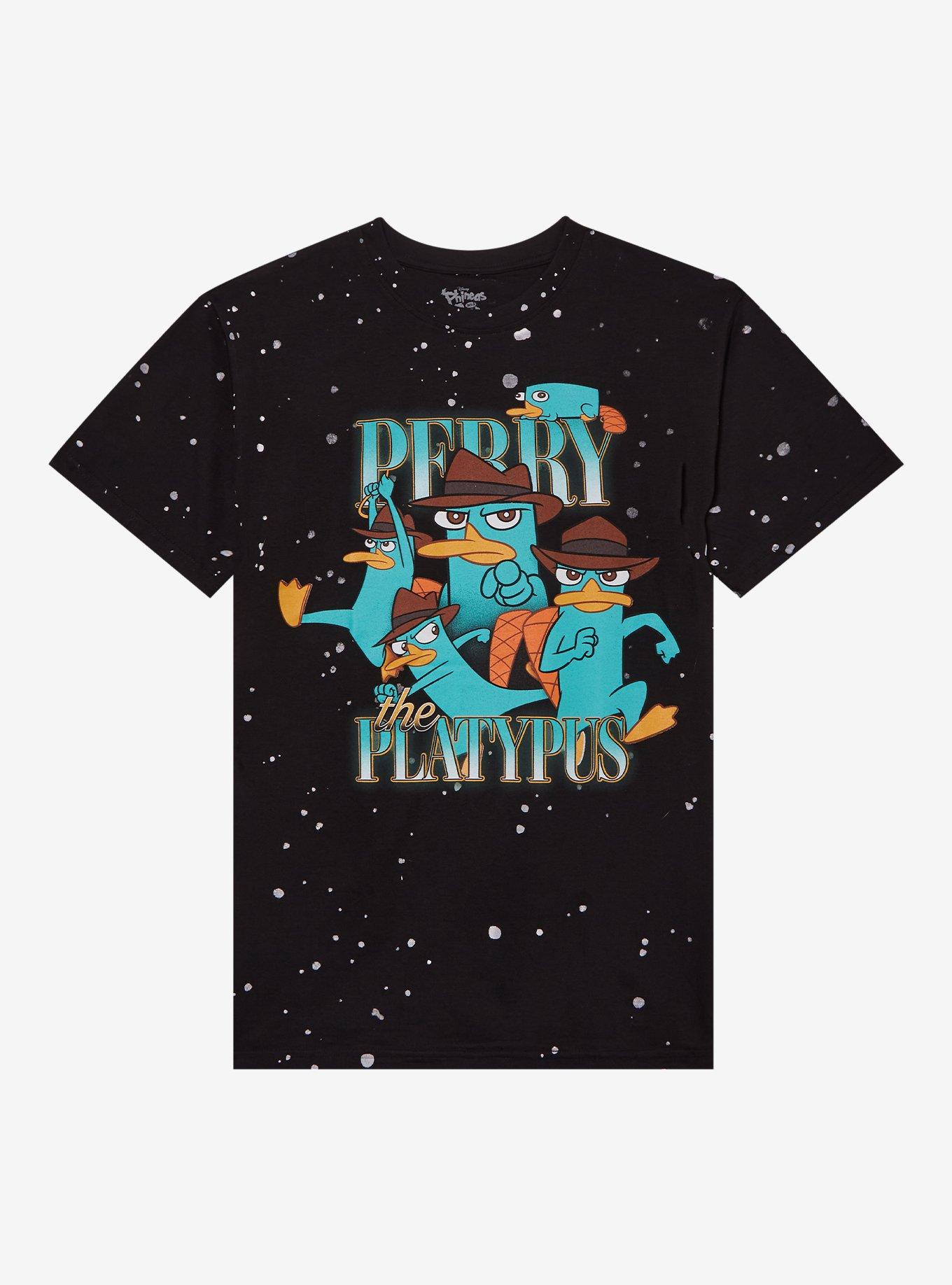 Disney Phineas And Ferb Perry Collage Splatter Dye Girls T-Shirt, , hi-res