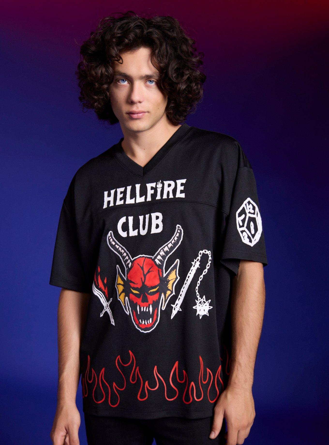 Stranger Things Hellfire Club Football Jersey, , hi-res