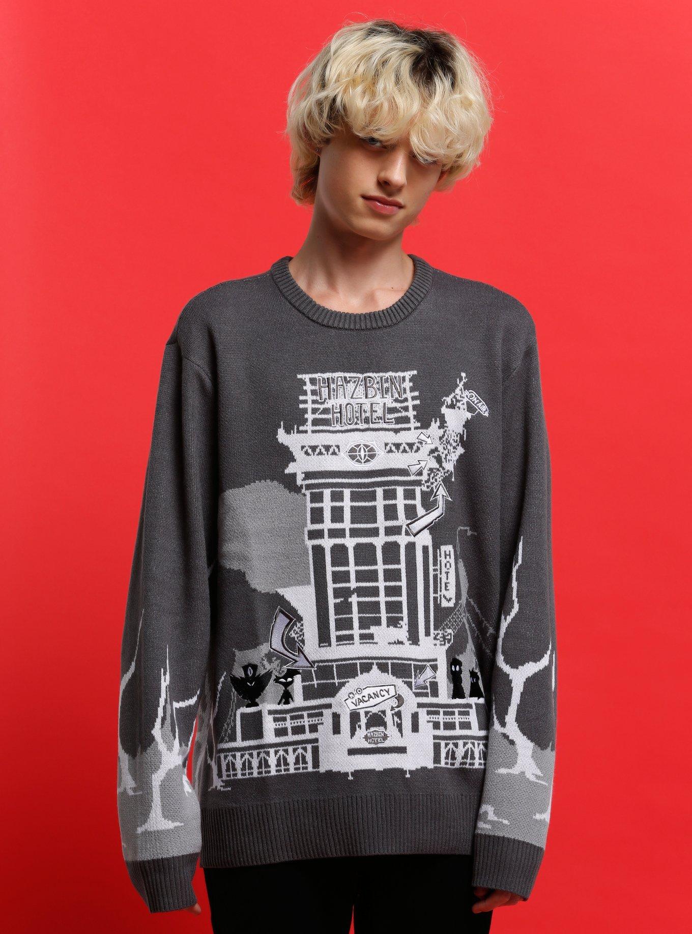Hazbin Hotel Alastor Intarsia Knit Sweater, , hi-res