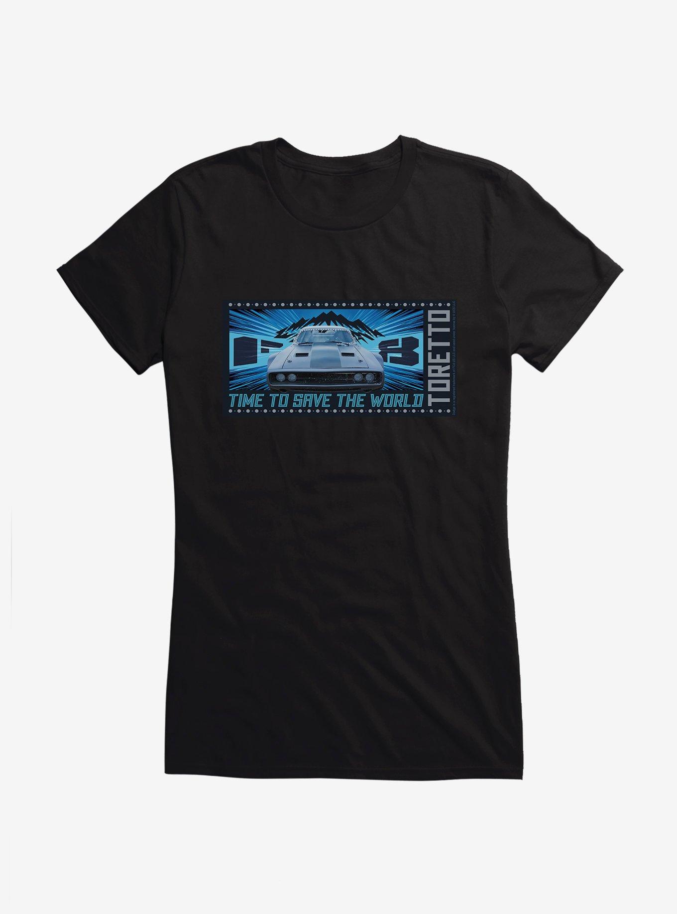 The Fate Of The Furious Time To Save The World Girls T-Shirt