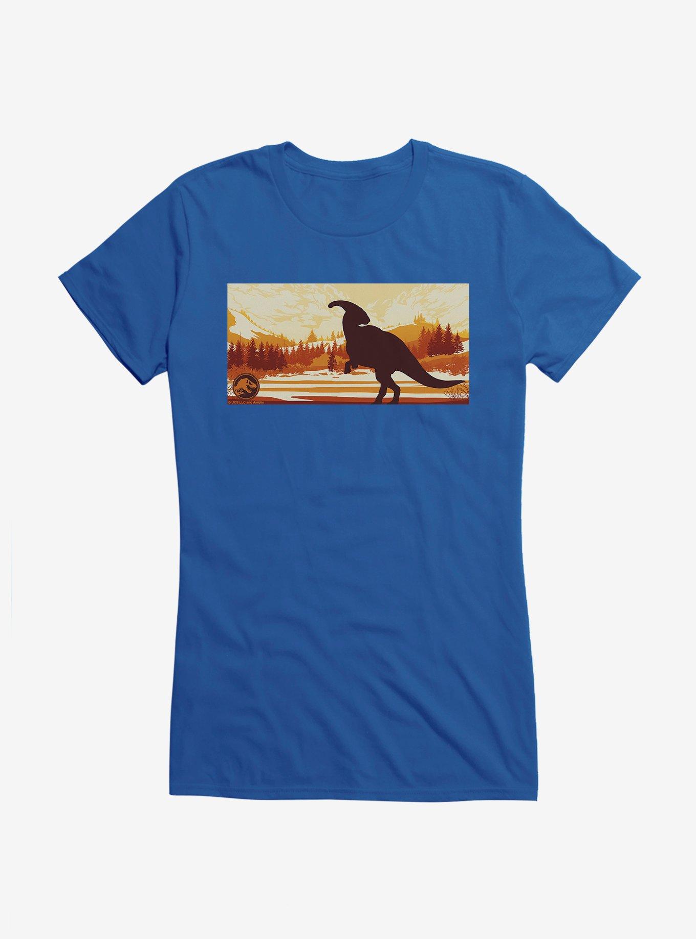 Jurassic World Dominion Parasaurolophus Silhouette Girls T-Shirt, , hi-res