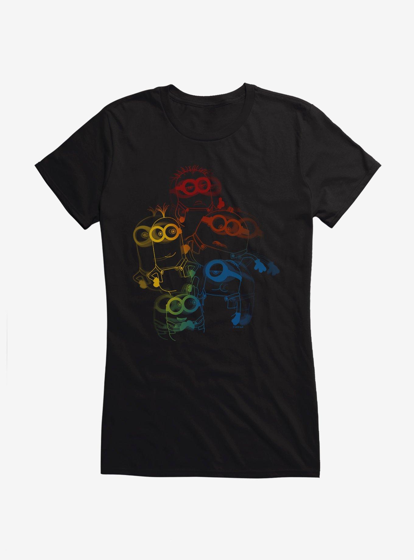 Minions Rainbow Blur Girls T-Shirt, , hi-res