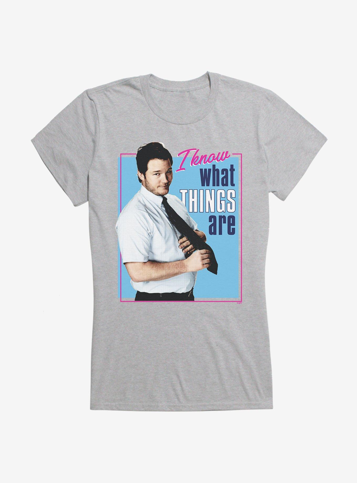 Parks And Recreation Andy I Knows What Things Are Girls T-Shirt, , hi-res