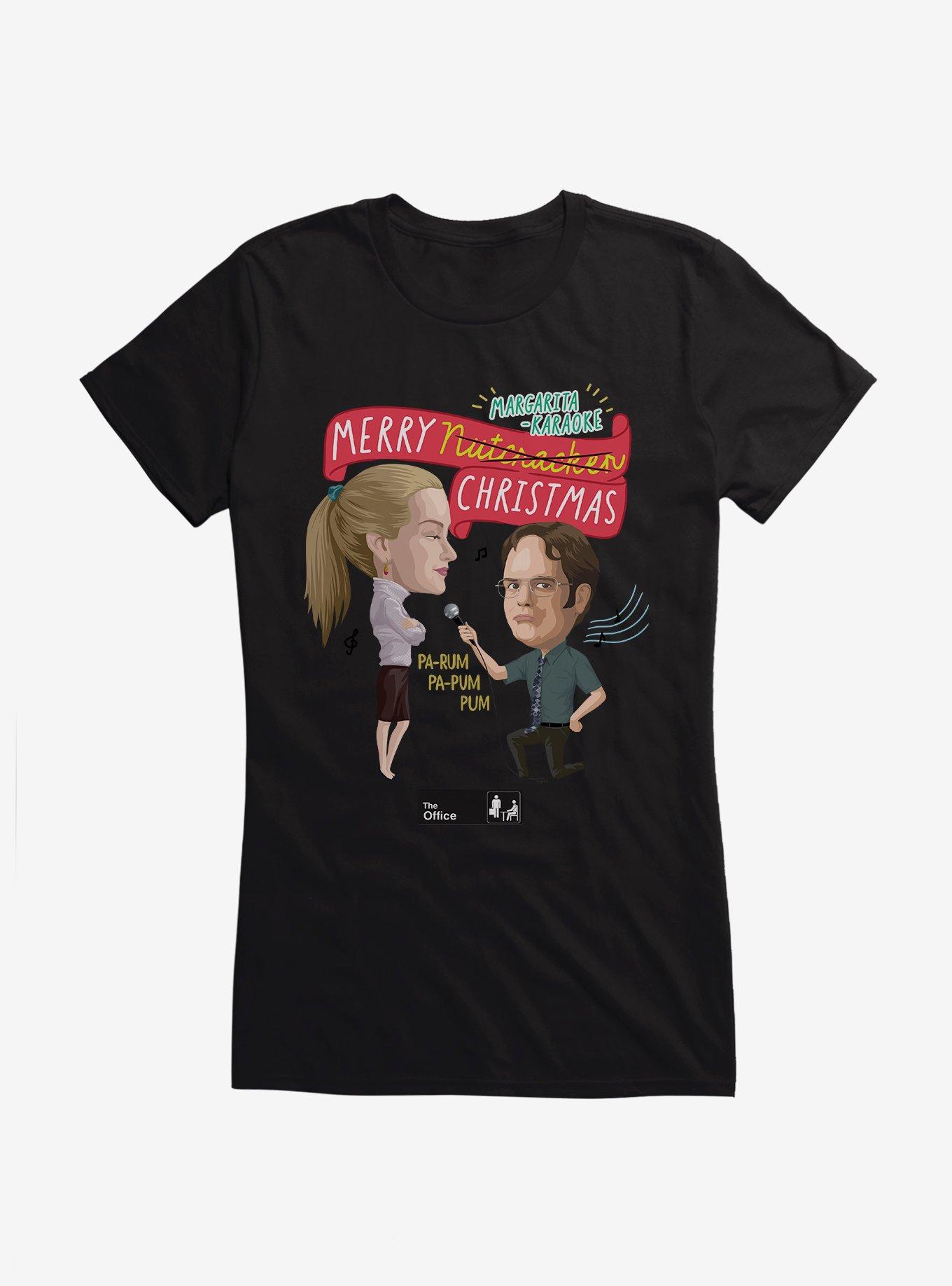 The Office Margarita-Karaoke Christmas Girls T-Shirt, , hi-res