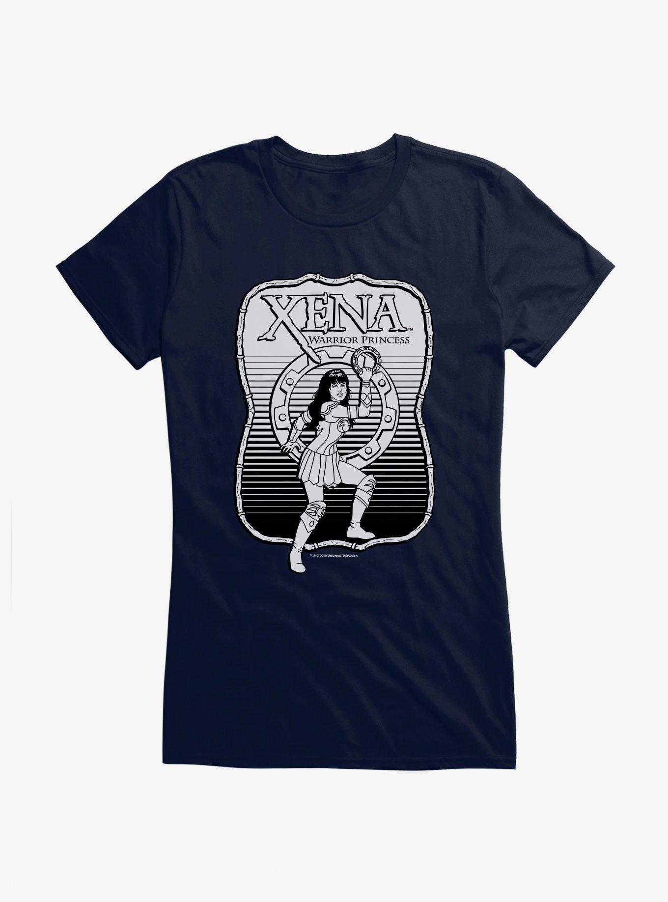 Xena: Warrior Princess Cartoon Crest Girls T-Shirt, , hi-res