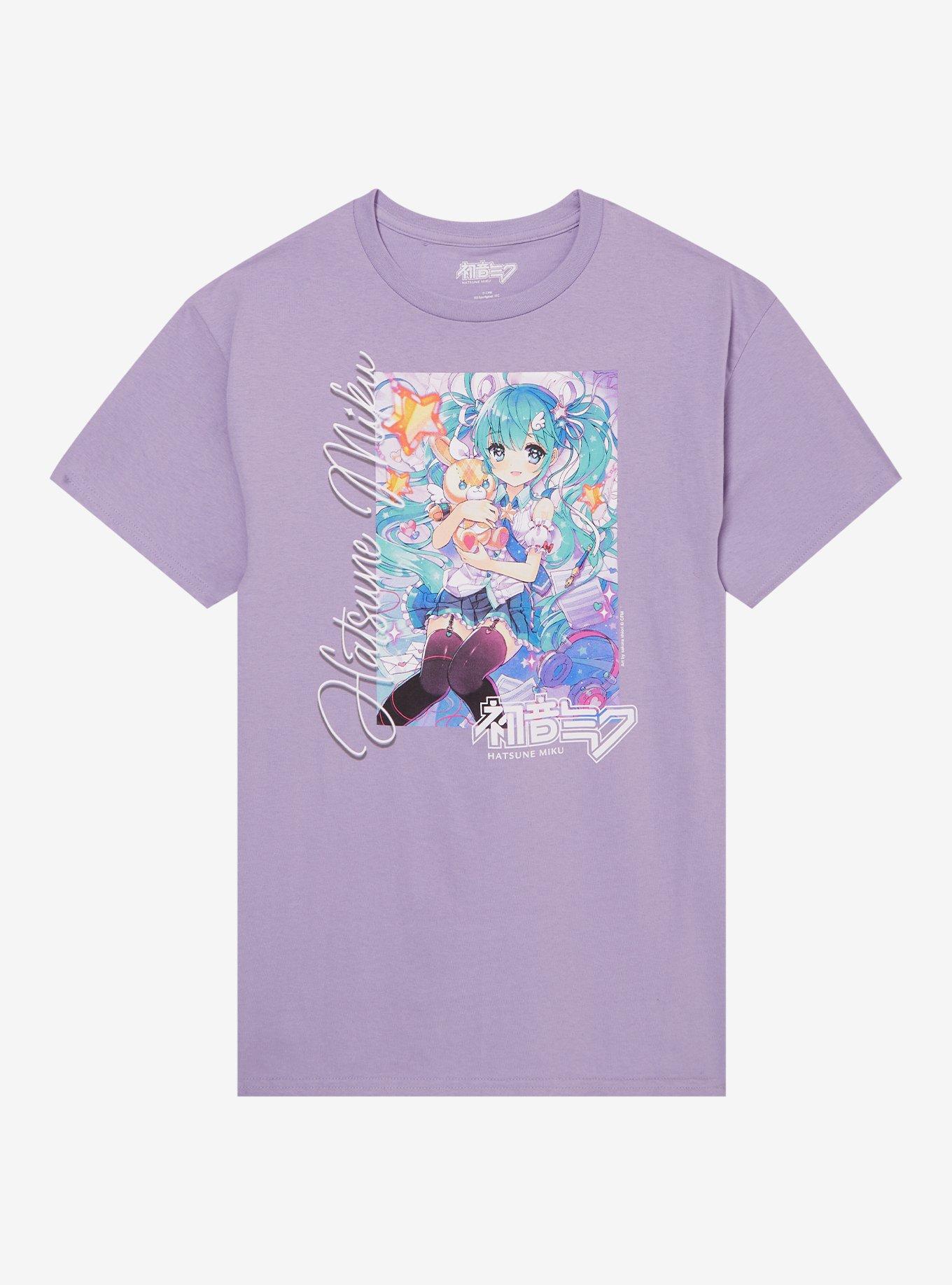 Hatsune Miku Chibi Purple Girls T-Shirt, , hi-res