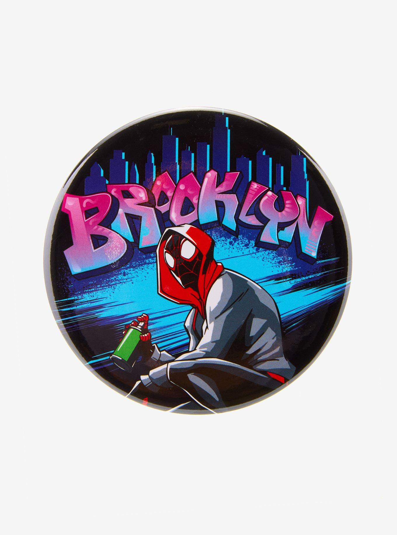Marvel Spider-Man Miles Morales Brooklyn 3 Inch Button, , hi-res