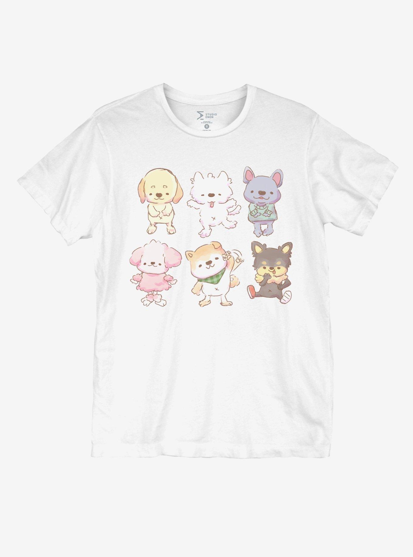 Dog Friends Girls T-Shirt By Muffin Corner, , hi-res