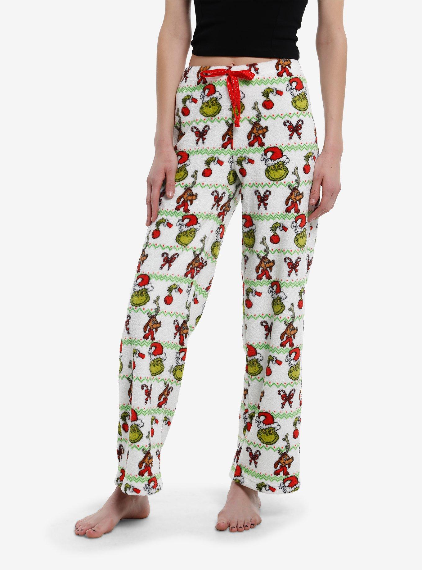 Dr. Seuss How The Grinch Stole Christmas Grinch & Max Plush Pajama Pants, , hi-res