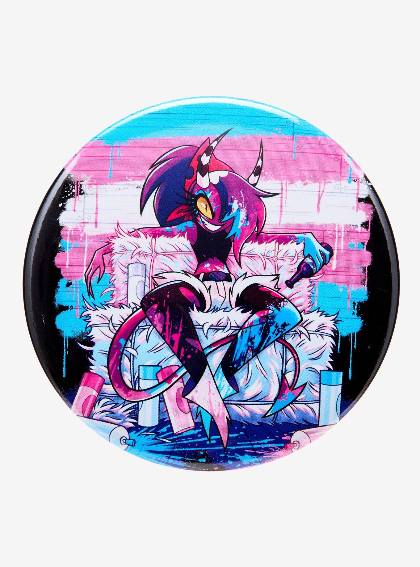 Helluva Boss Sallie Pride Button Hot Topic Exclusive, , hi-res