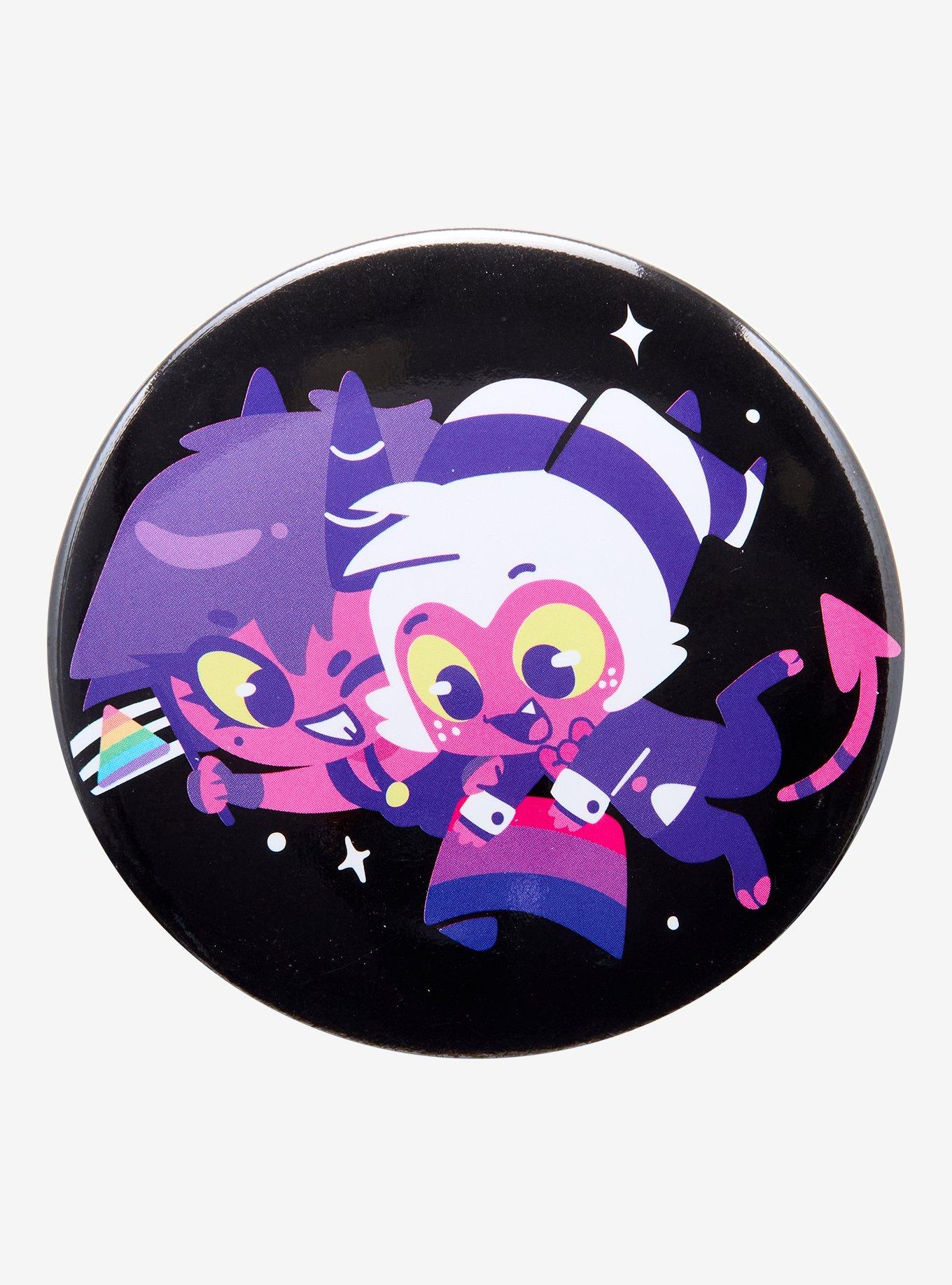 Helluva Boss Millie & Moxxie Chibi Pride Button Hot Topic