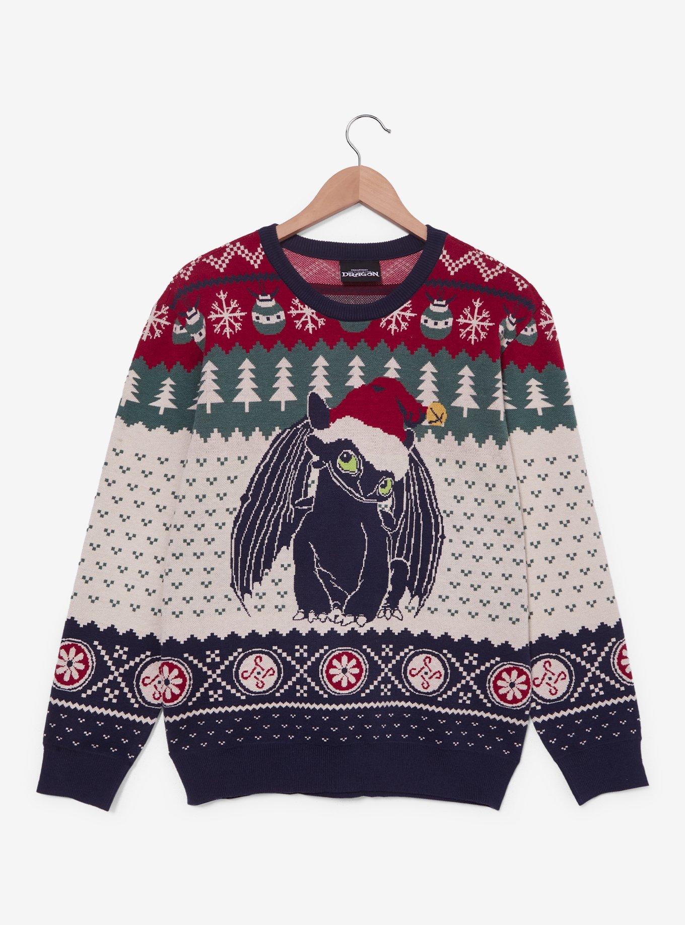 DreamWorks How to Train Your Dragon Holiday Sweater — BoxLunch Exclusive, , hi-res