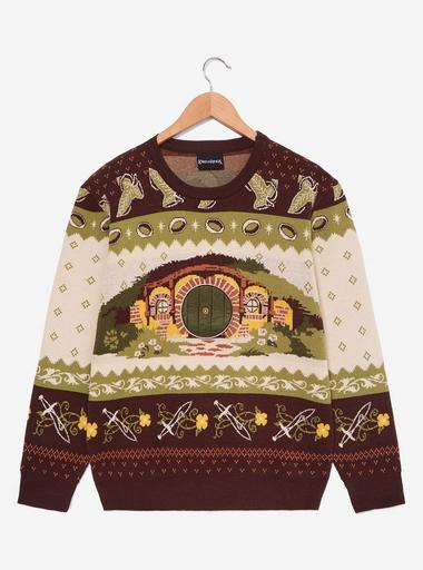 The Lord of the Rings Shire Hobbit Home Holiday Sweater — BoxLunch