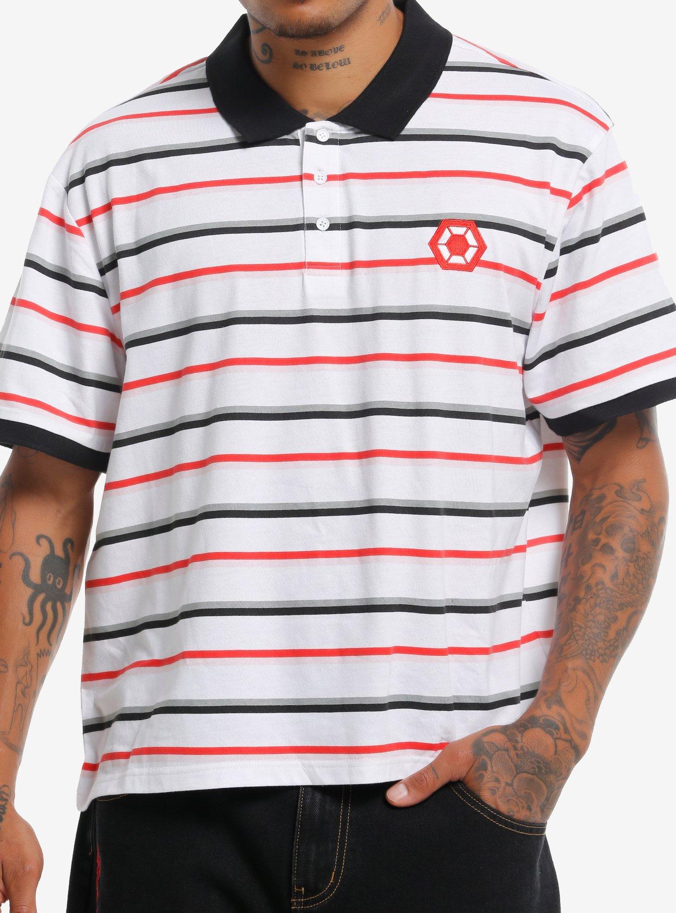 Southpole Stripe Hexagon Logo Polo Shirt, , hi-res