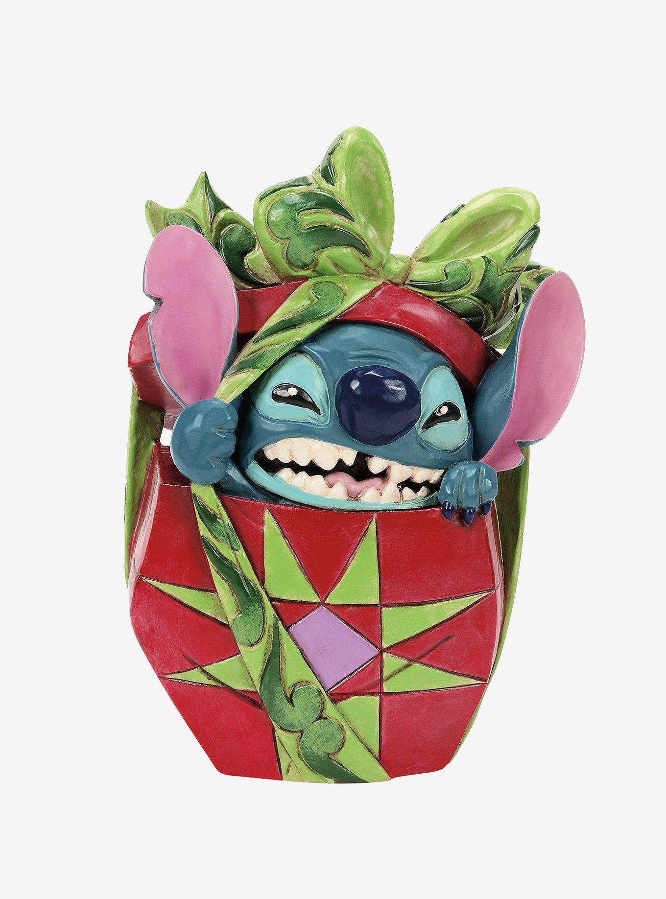 Enesco Disney Lilo & Stitch Traditions Holiday Mischief Stitch Tearing Present Figure, , hi-res