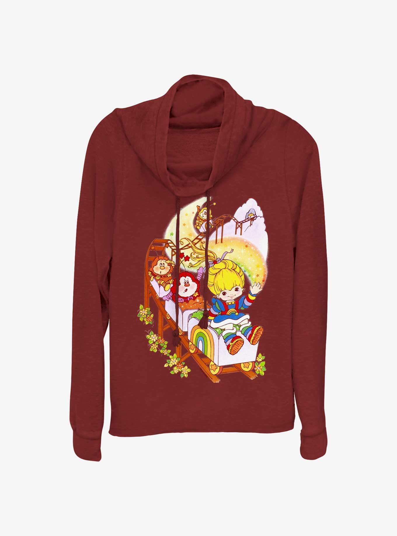 Rainbow Brite Rainbow Coaster Girls Cowl Neck Long-Sleeve Top, , hi-res