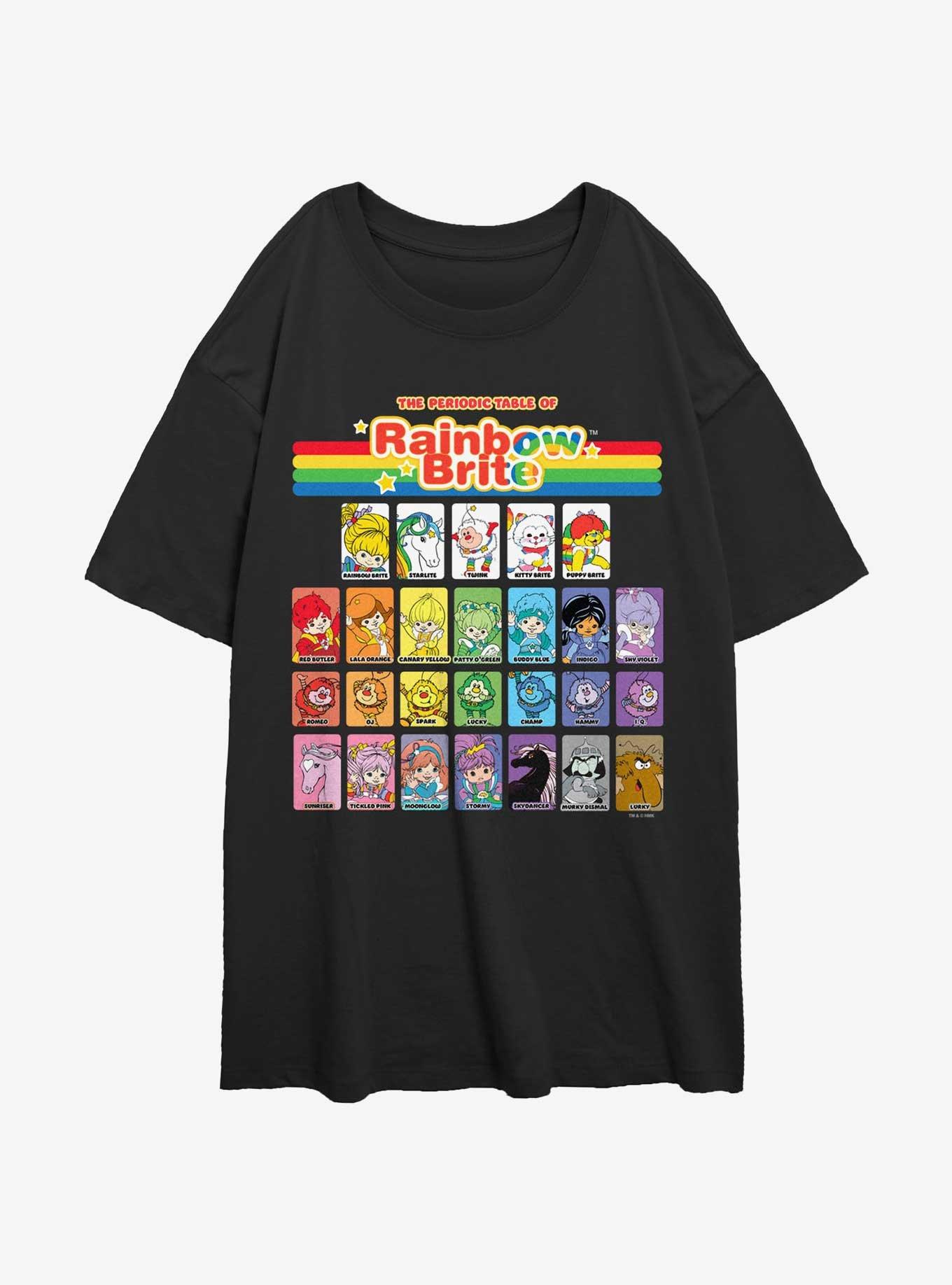 Rainbow Brite Table Of Color Girls Oversized T-Shirt, , hi-res