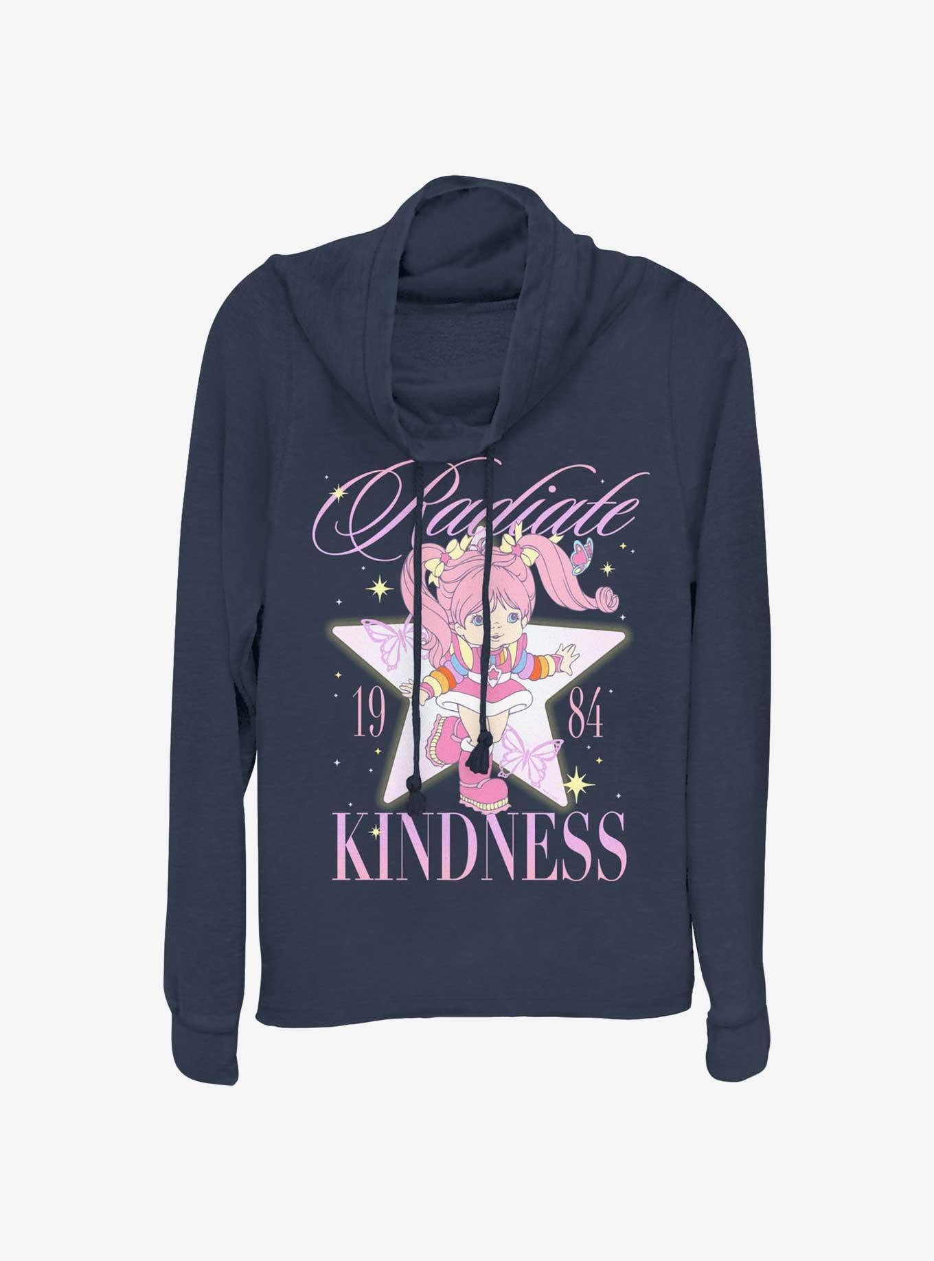 Rainbow Brite Kindness Girls Cowl Neck Long-Sleeve Top, , hi-res