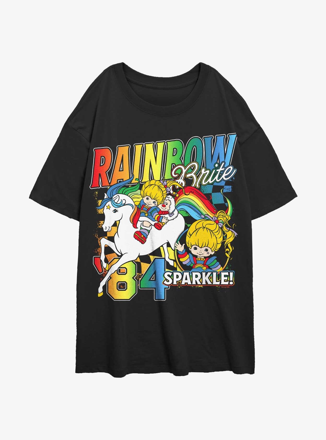 Rainbow Brite Rainbow Racer Girls Oversized T-Shirt, , hi-res