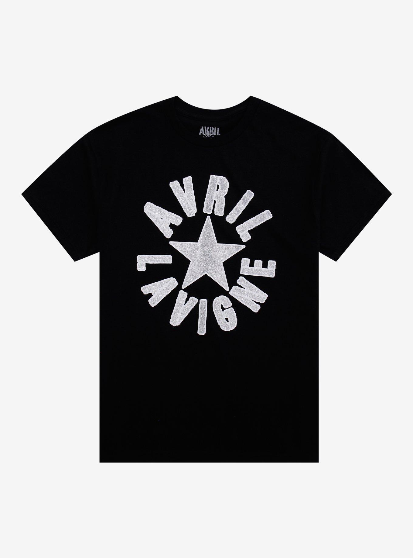 Avril Lavigne Glitter Star Logo T-Shirt, , hi-res