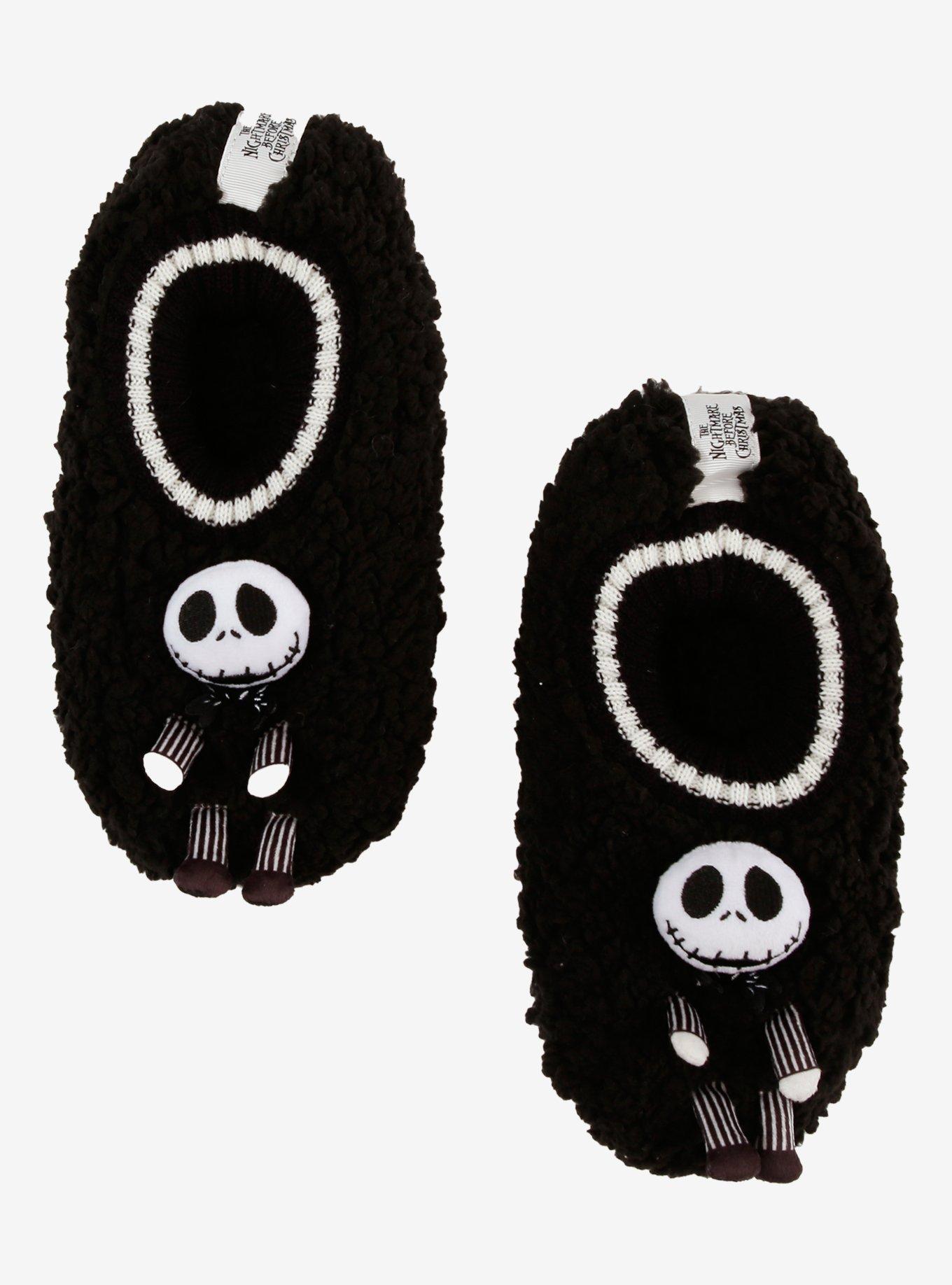The Nightmare Before Christmas Jack Skellington Figural Sherpa Cozy Slipper Socks, , hi-res