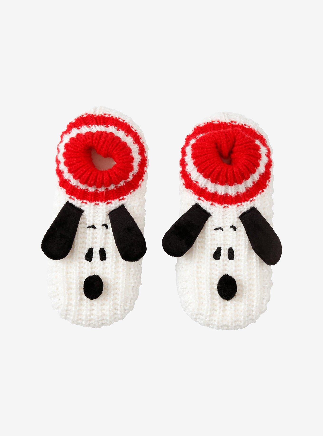 Peanuts Snoopy Figural Knit Cozy Slippers, , hi-res