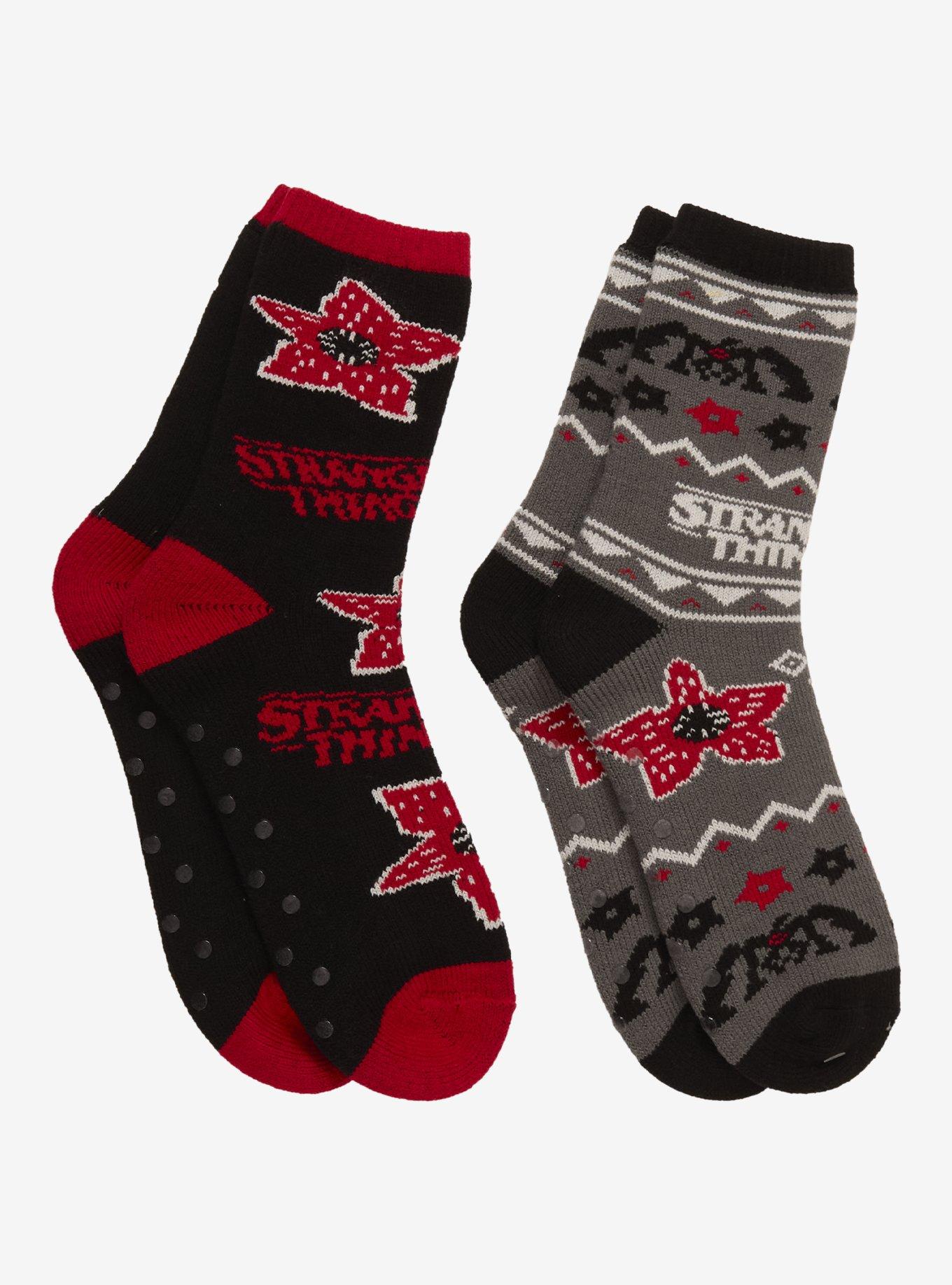 Stranger Things Fair Isle Cozy Crew Socks 2 Pair, , hi-res
