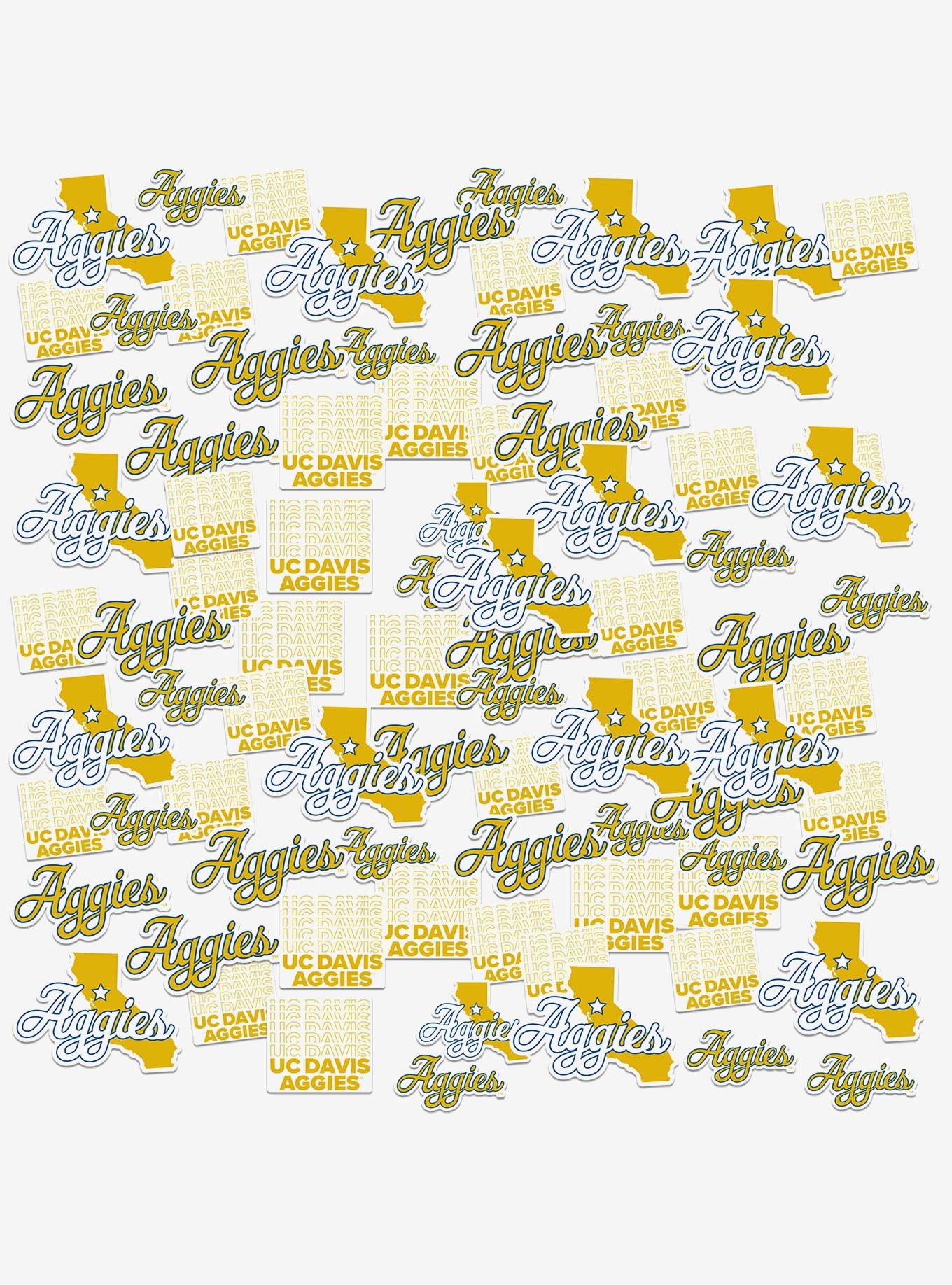University Of California Davis Aggies 100Ct Sticker Pack, , hi-res