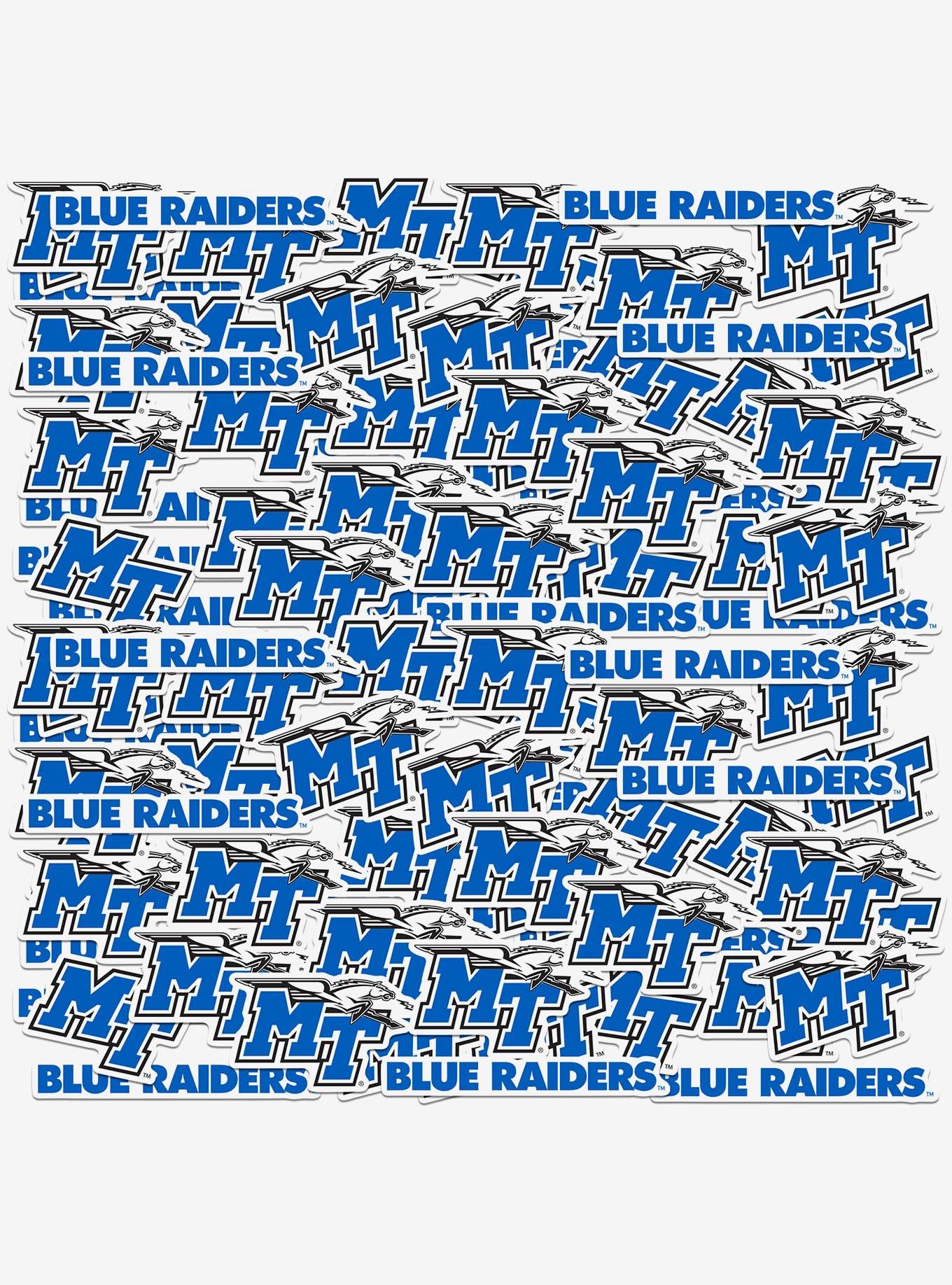Middle Tennessee State University Blue Raiders 100Ct Sticker Pack, , hi-res