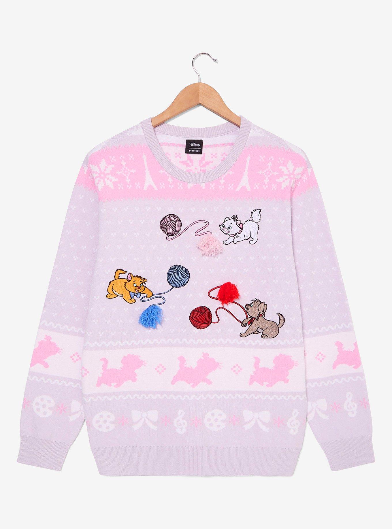 Disney The Aristocats Kittens Yarn Holiday Sweater — BoxLunch Exclusive, , hi-res