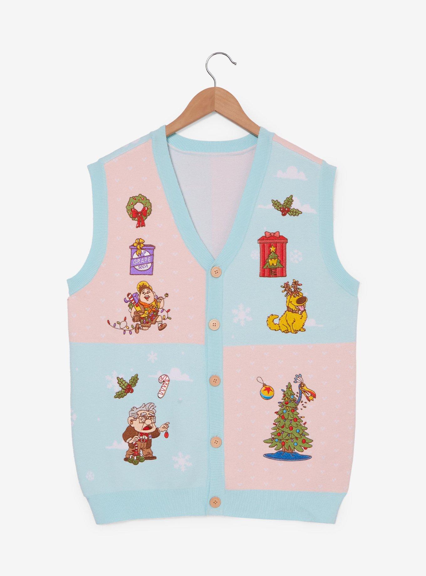 Disney Pixar Up Characters Holiday Sweater Vest - BoxLunch Exclusive, , hi-res
