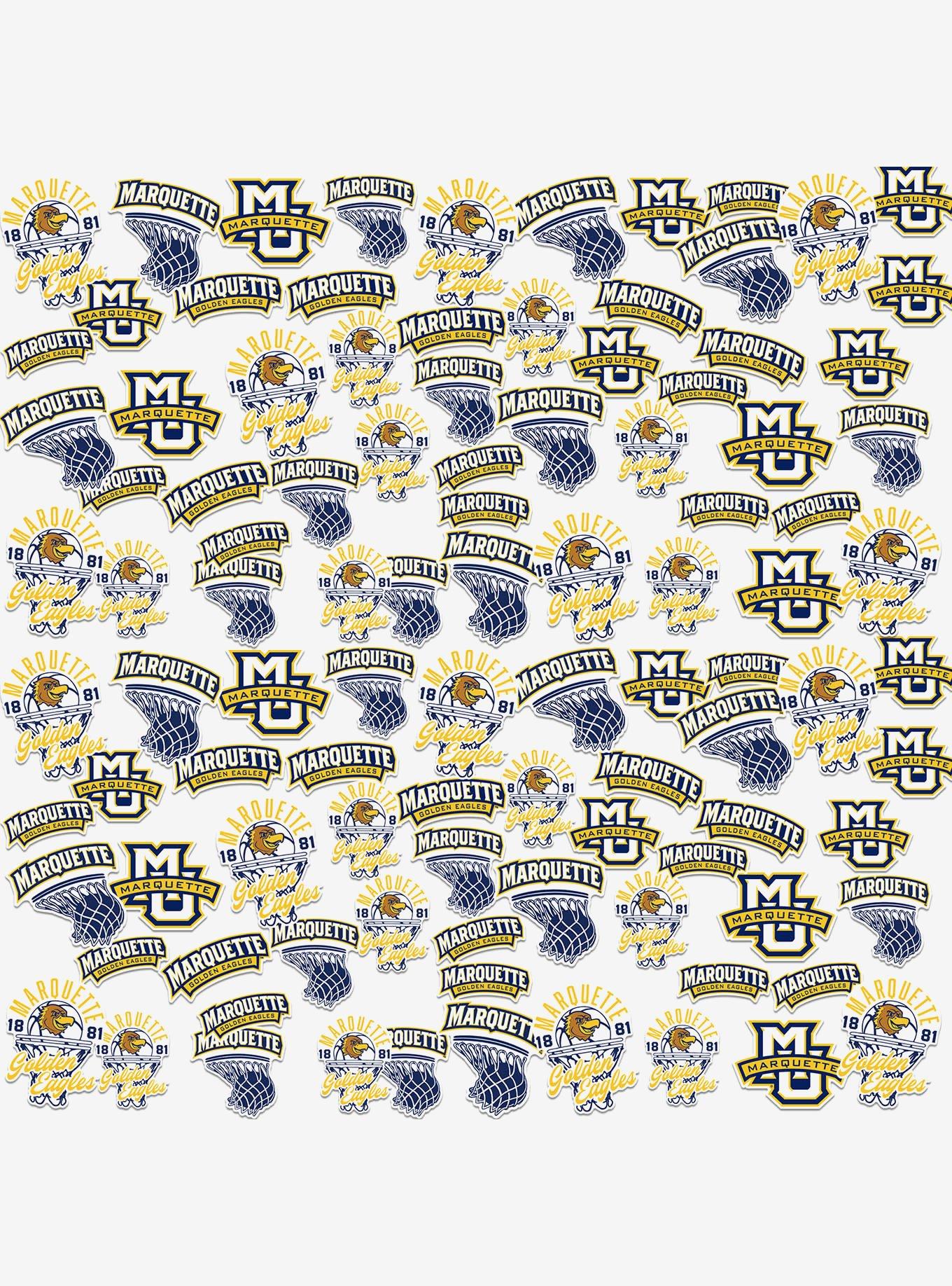 Marquette Golden Eagles Basketball 100Ct Sticker Pack, , hi-res