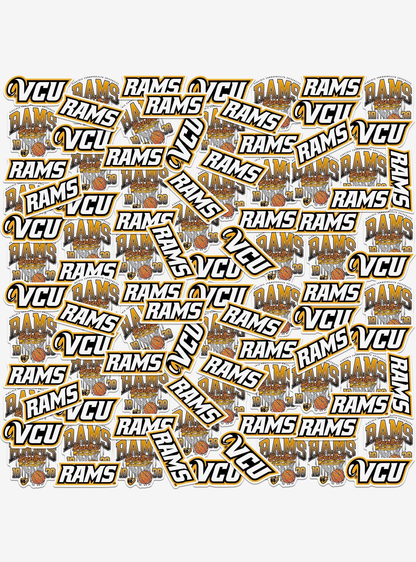 VCU Rams Basketball 100Ct Sticker Pack, , hi-res