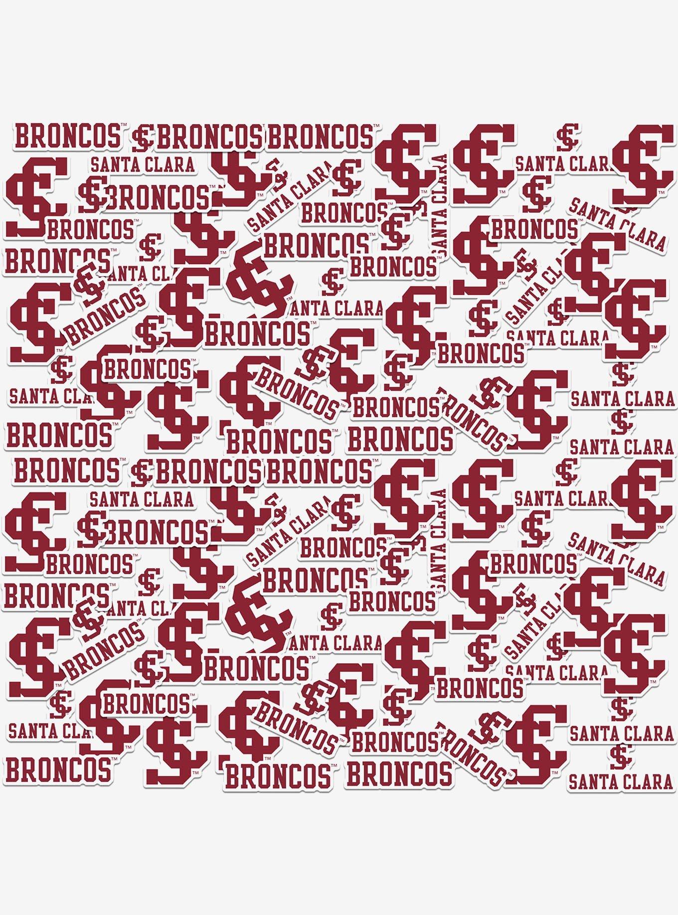 Santa Clara University Broncos 100Ct Sticker Pack, , hi-res