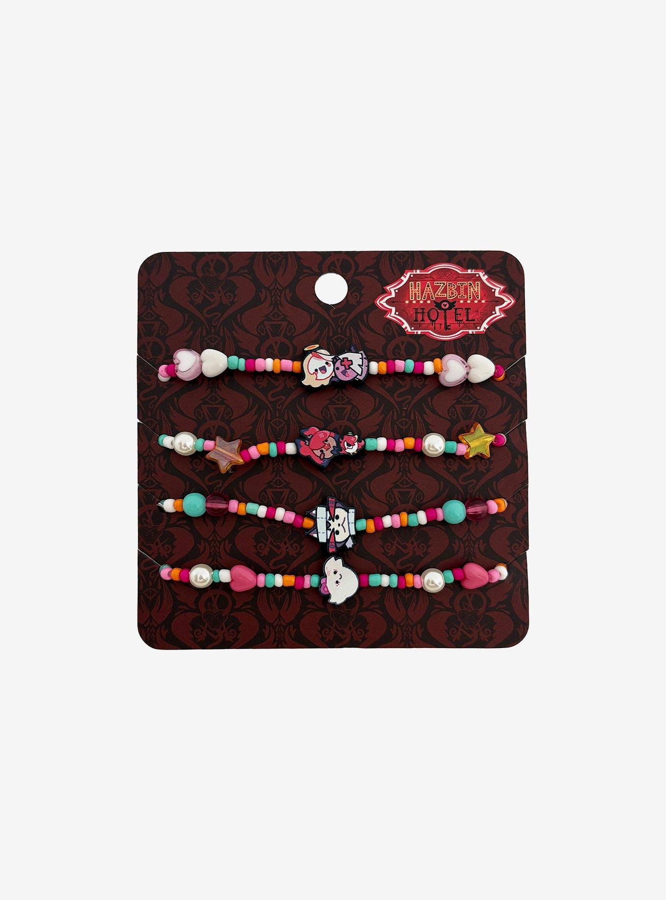 Hazbin Hotel Candy Bead Bracelet Set, , hi-res