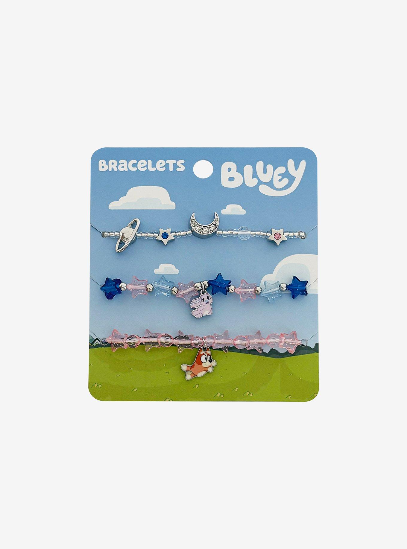 Bluey Bingo & Floppy Beaded Bracelet Set, , hi-res